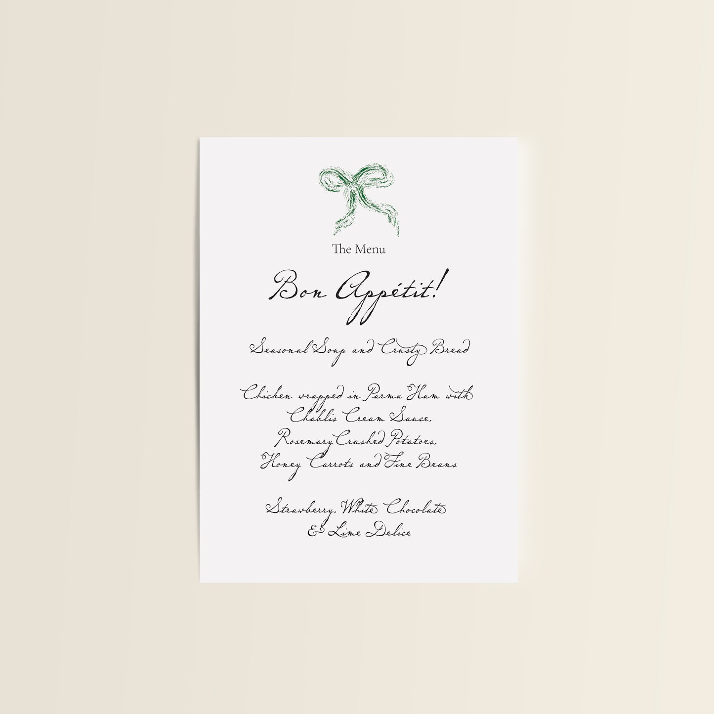 Elegant Bow Wedding Stationery Set